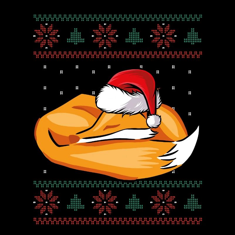 Sleeping Christmas Fox