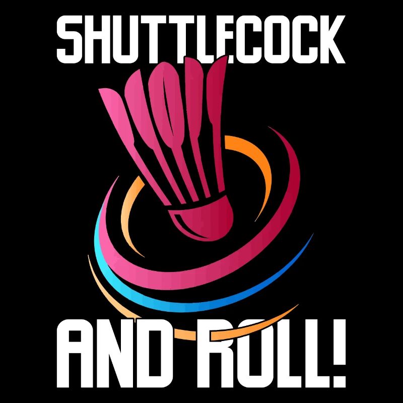 Funny badminton player