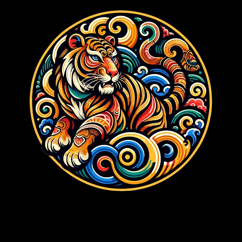 Chinese Zodiac Tiger Elegance and Power Inspired