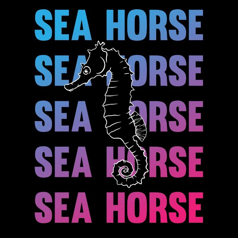 Hippocampe jeu d’écriture océan amour
