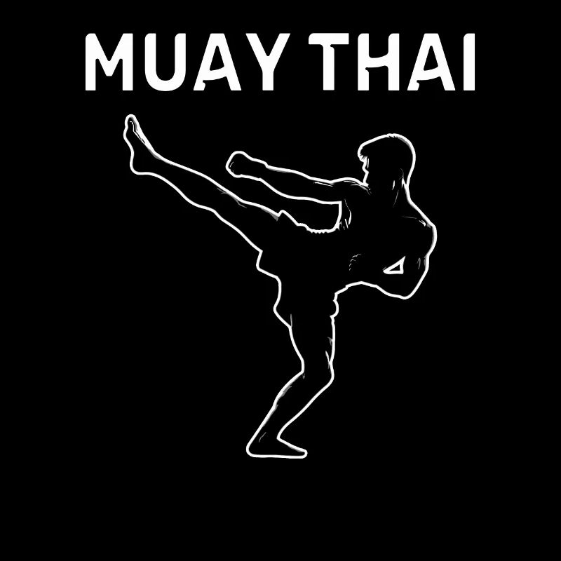 Muay Thai FIghter Illustration