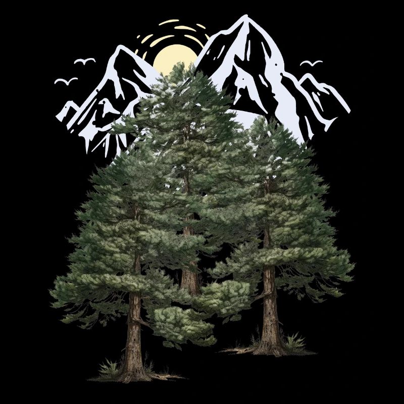 Wilderness, Mountains, Nature, Forest, Pines, Firs, Trees