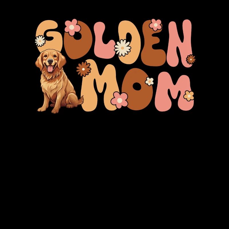 Golden Retriver Groovy Maman dorée