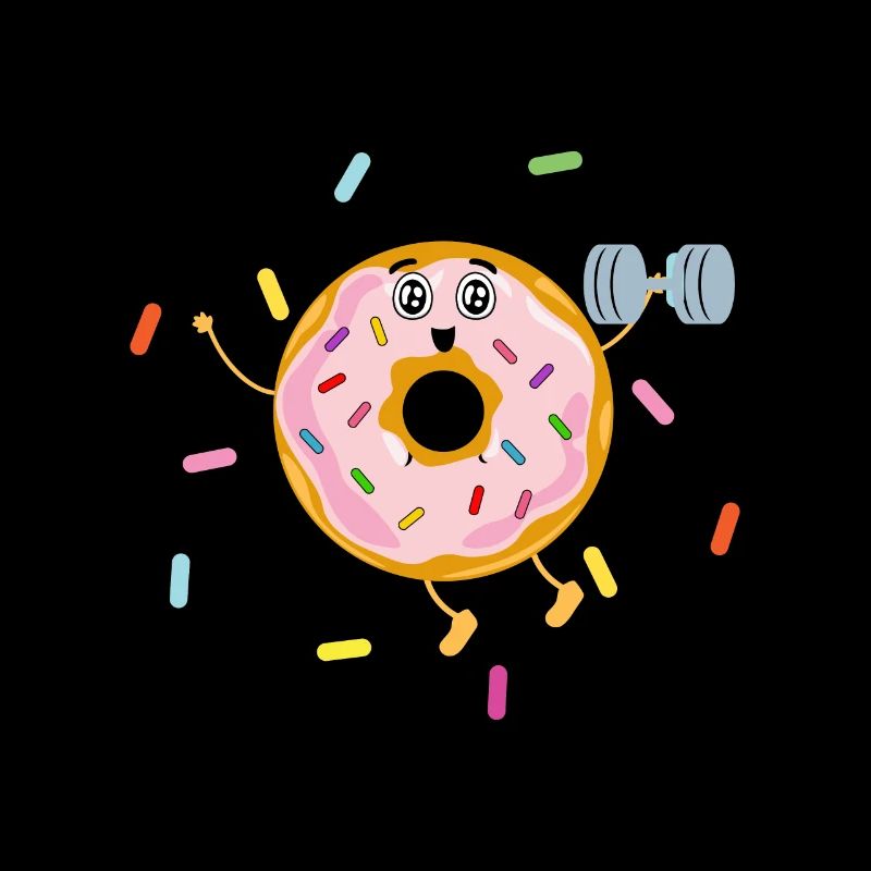 Donut Themed Donut Sprayed Funny Cute