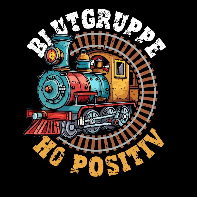 Blutgruppe H0 positiv Eisenbahner Geschenkidee
