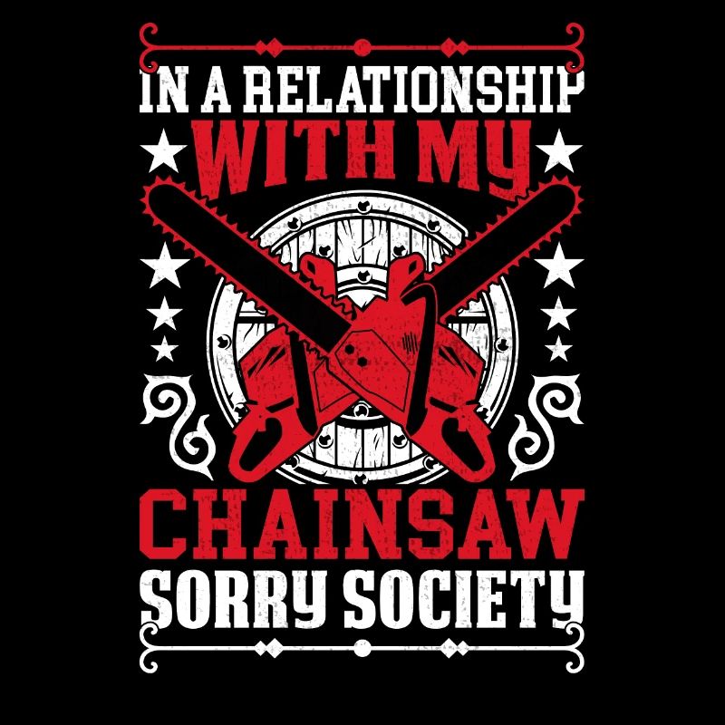 Déchiqueteuse à bois à la tronçonneuse disant la relation désolée