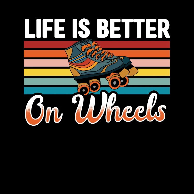 Rollerskates Funny 80er Roller Disco Skating
