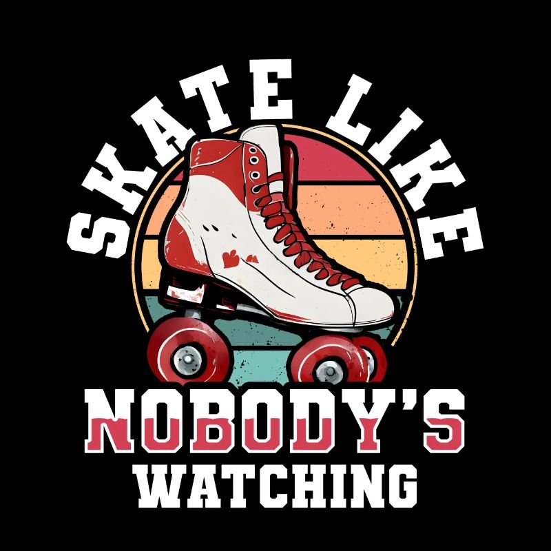 Rollerskates Funny 80er Roller Disco Skating