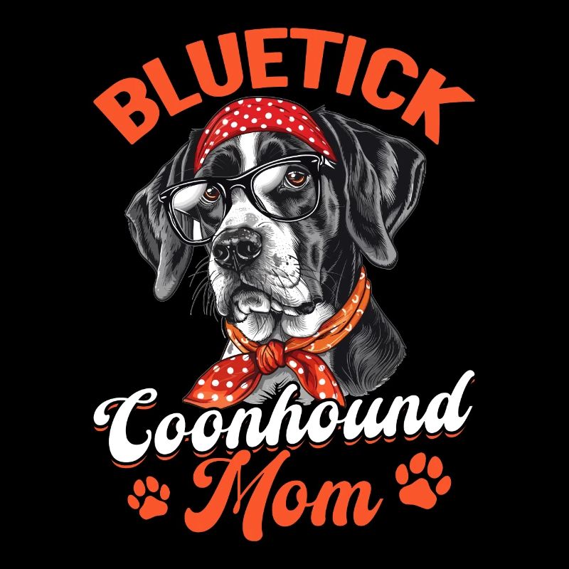 Bluetick Coonhound Chien Bluetick Coonhound Maman