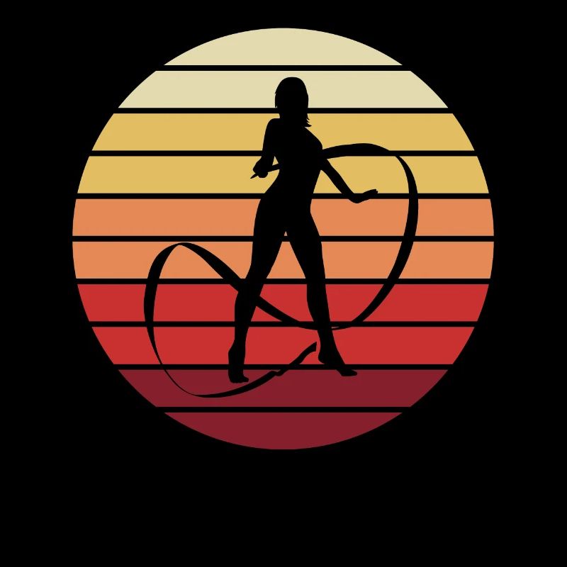 Gymnastics Silhouette Sunset