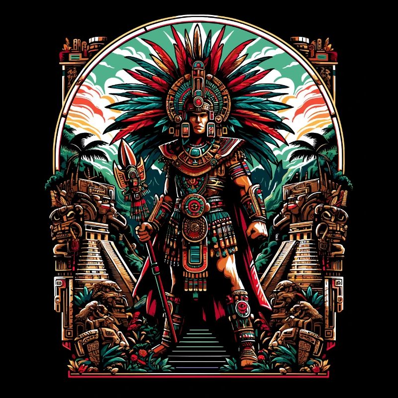 Aztec Warrior Native Mexican Aztec Civilization