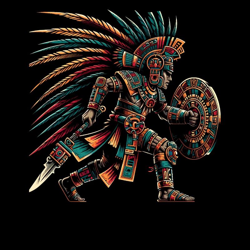 Aztec Warrior Native Mexican Aztec Civilization
