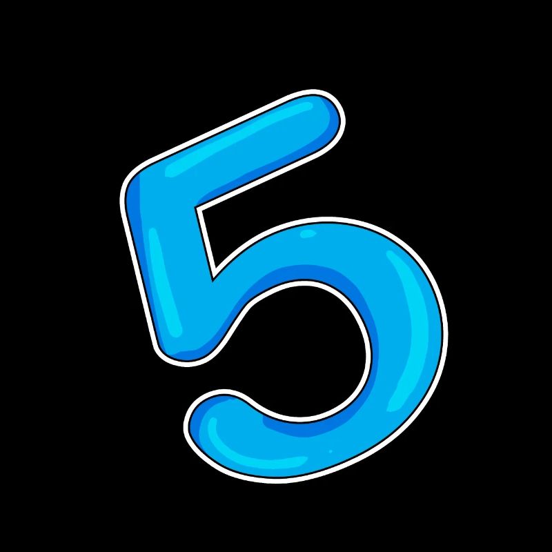 Numéro 5 Bleu