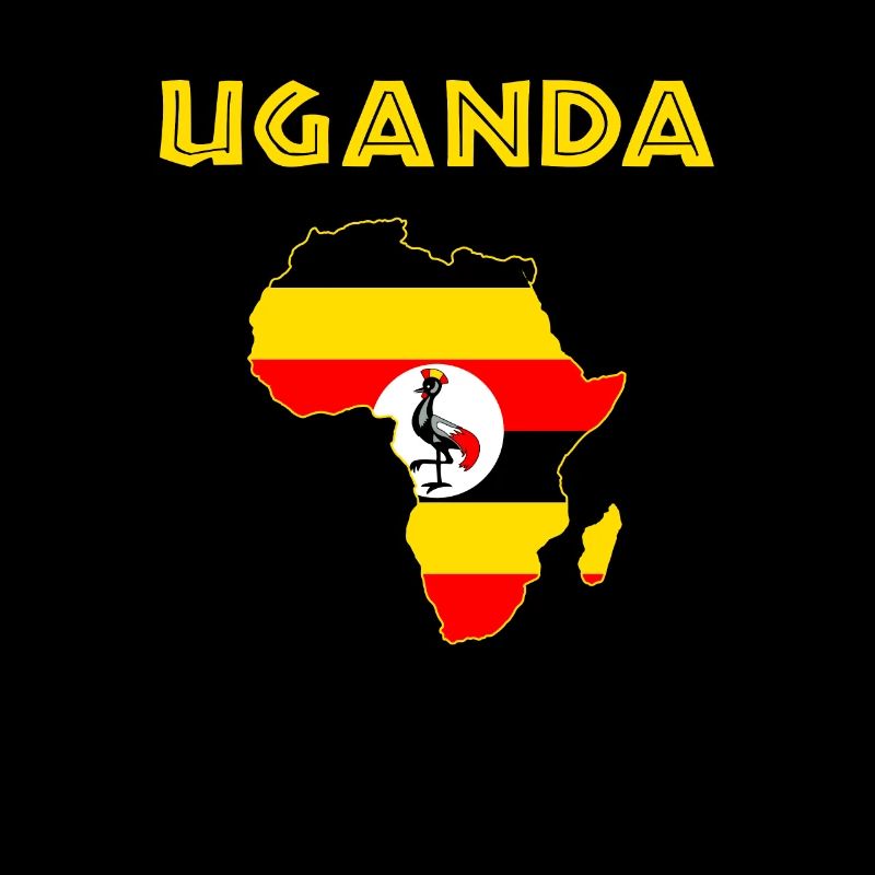 Uganda flag, american ugandan