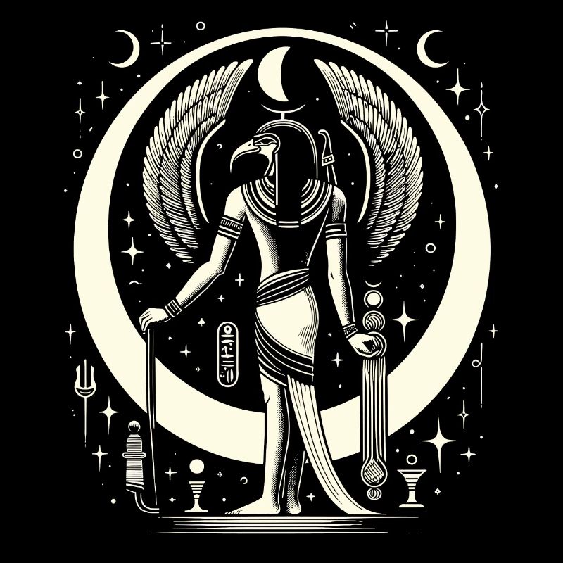 Thoth Egyptian Mythology Diety Ibis Ancient Egypt