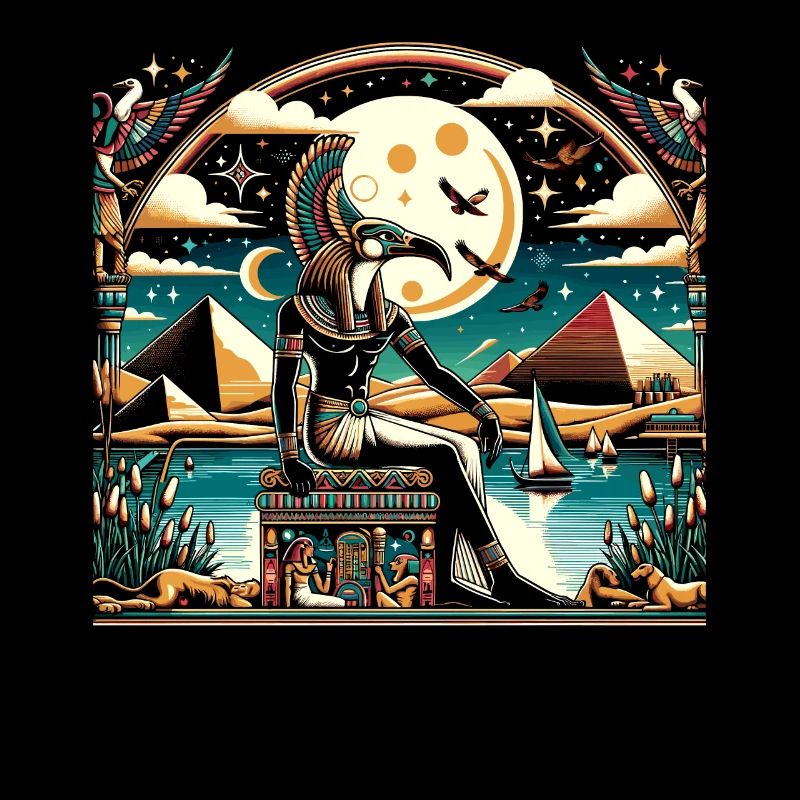 Thoth Egyptian Mythology Diety Ibis Ancient Egypt