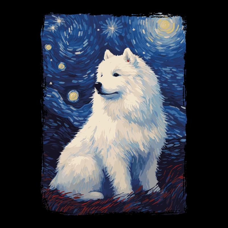 Samoyed Starry Night