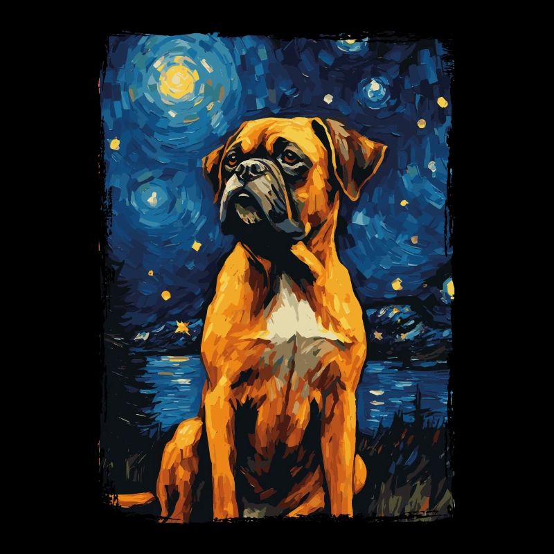 Boxer Starry Night