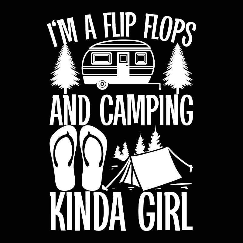 Camping Flip Flops Camper Nature Outdoor