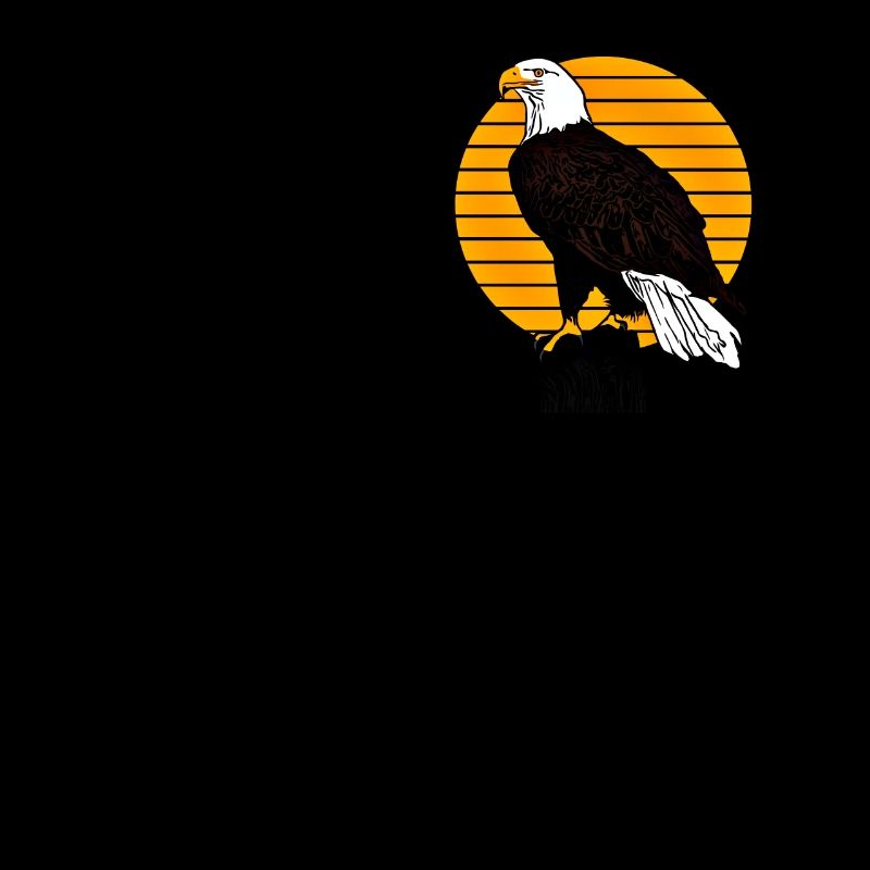 Pygargue à tête blanche - Aigle oiseau Design graphique