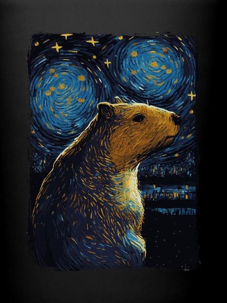 Capybara Nuit étoilée