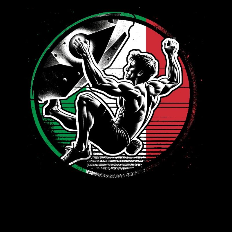 Italy Climber – Distressed Boulderer Climbing