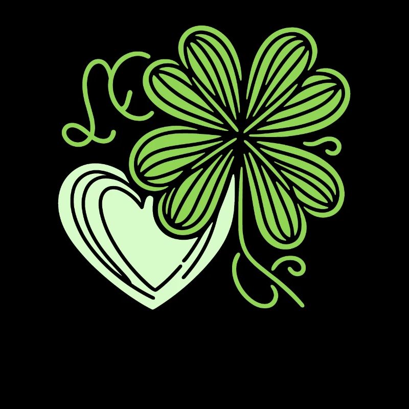 Clover Heart Irish St Patricks Day Shenanigans
