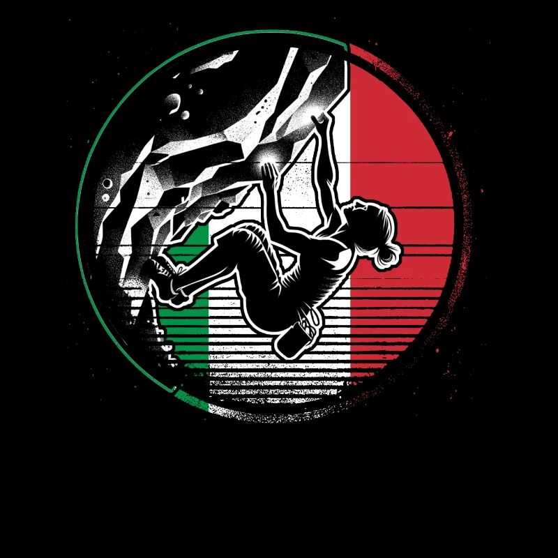 Italien Kletterer - Frau Boulderer Klettern