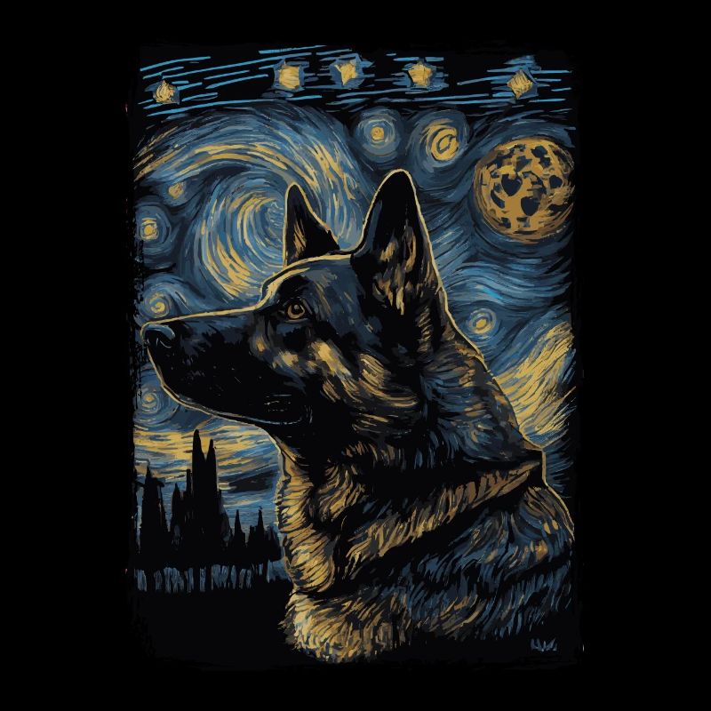 Schäferhund Starry Night