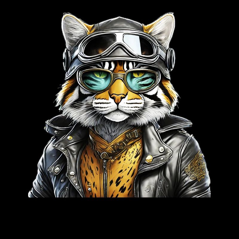 LUNETTES DE VESTE EN CUIR DE CHAT