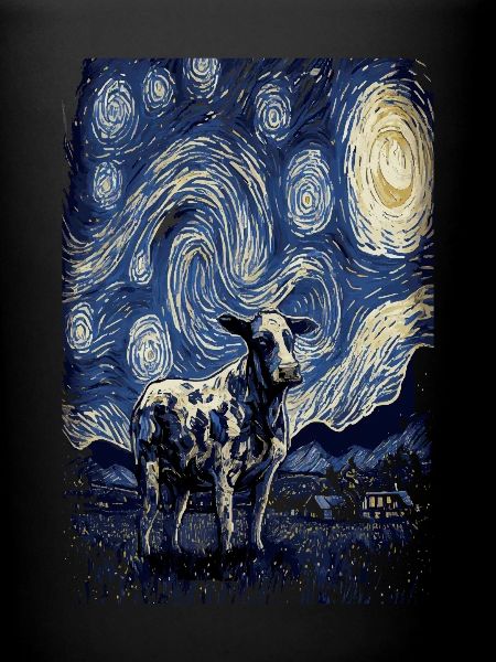 Cow Starry Night