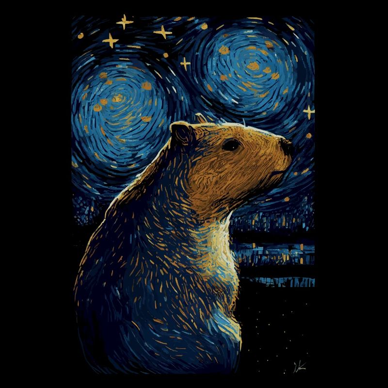 Capybara Nuit étoilée