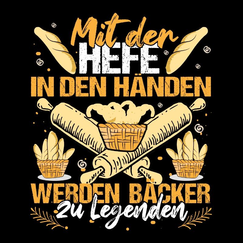 Bäcker Konditor Mit Hefe in den Händen