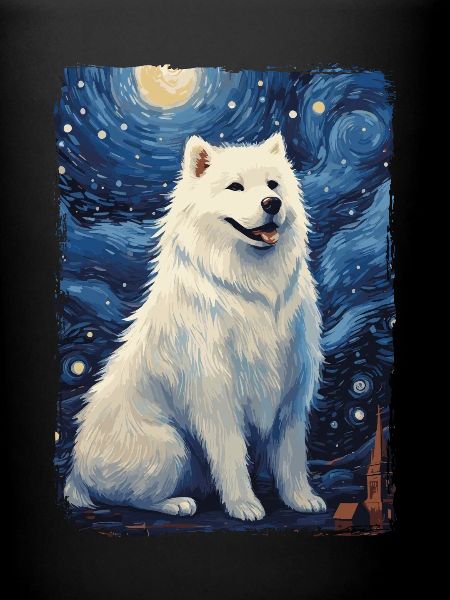 Samoyed Starry Night
