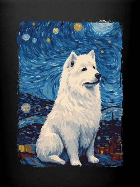 Samoyed Starry Night
