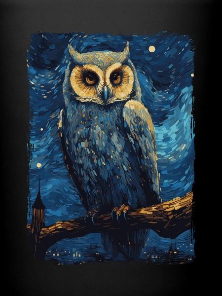 Owl Starry Night