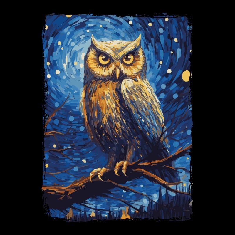 Hibou Nuit étoilée