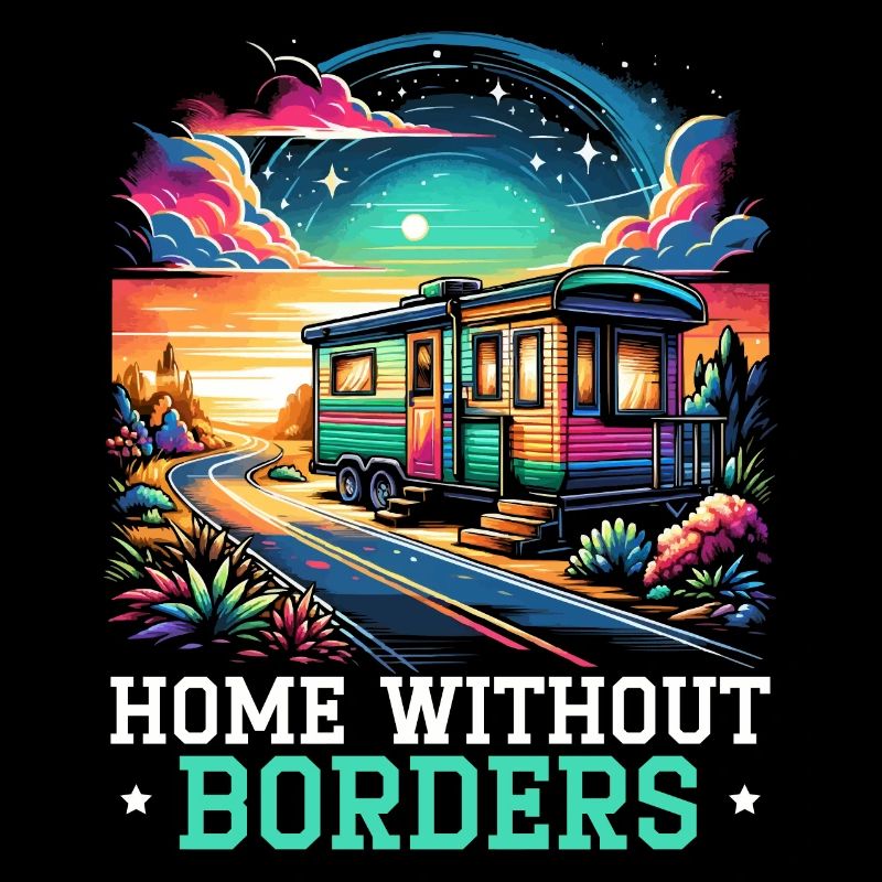 Mobile Home Motorhome Trailer Park Rolling Home