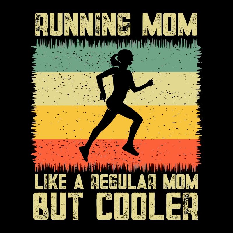 Running Mom Marathon Runner Jogging