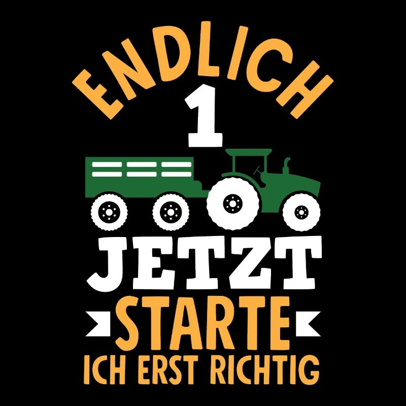 1. Geburtstag Traktor 1 Jahr Geburtstagsshirt