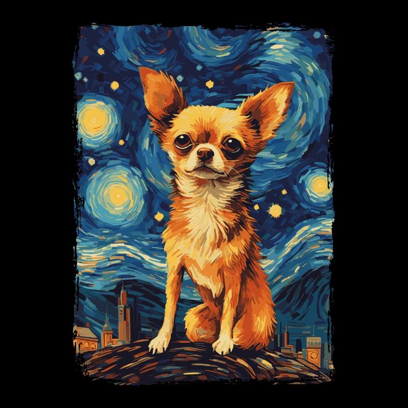 Chihuahua Starry Night