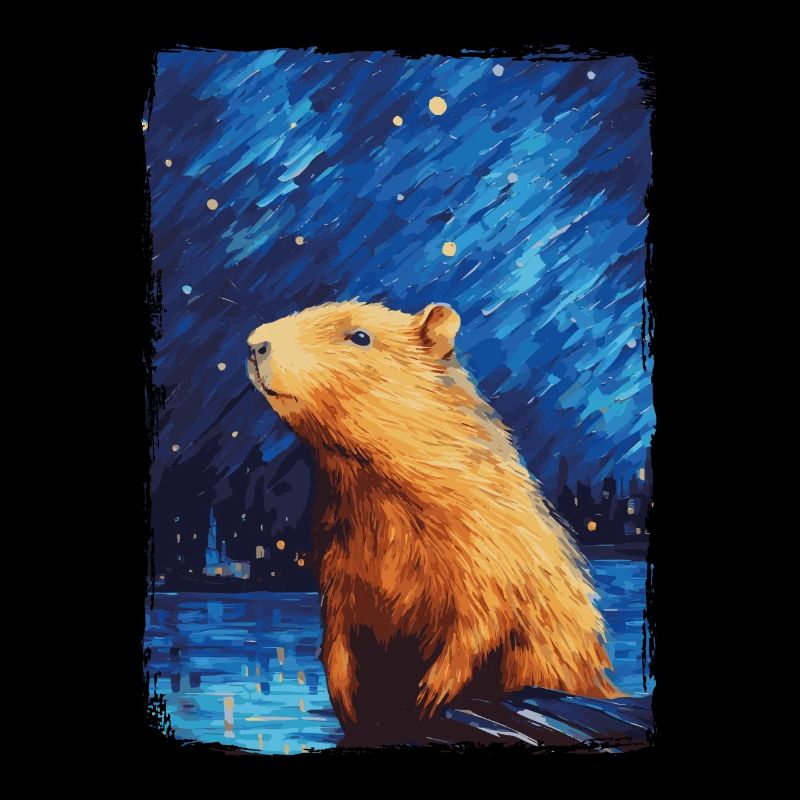 Capybara Nuit étoilée