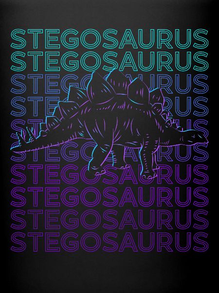 Stegosaurus Dinosaur Retro