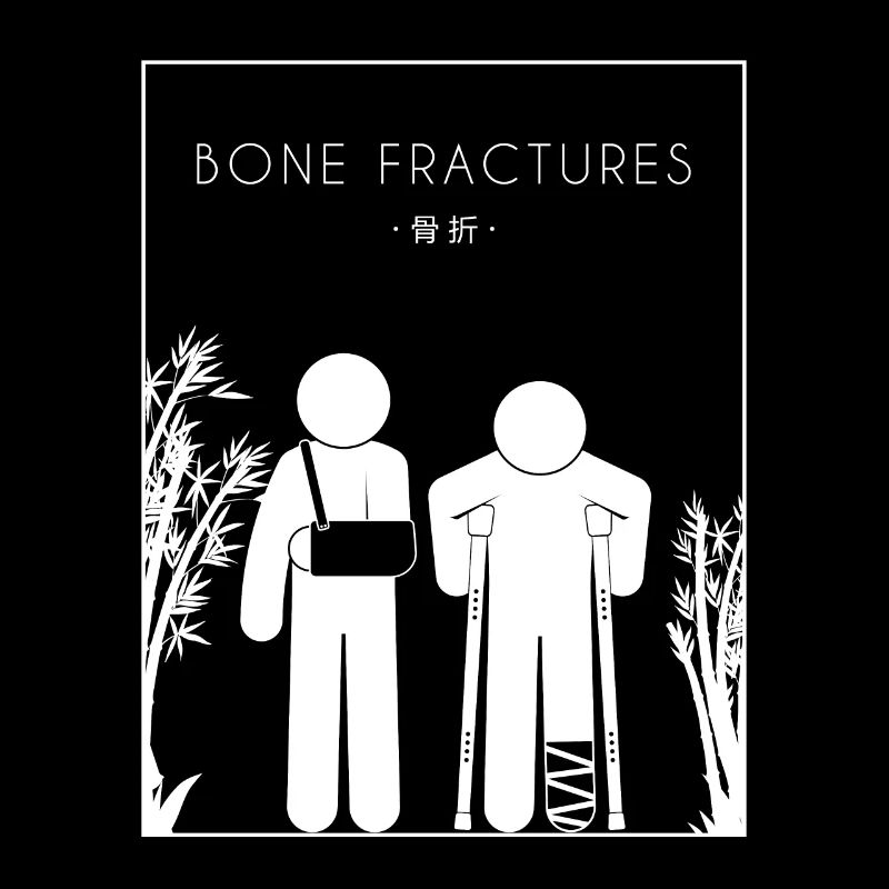 Knochenbrüche Chinesischer Hanzi-Knochenbruch