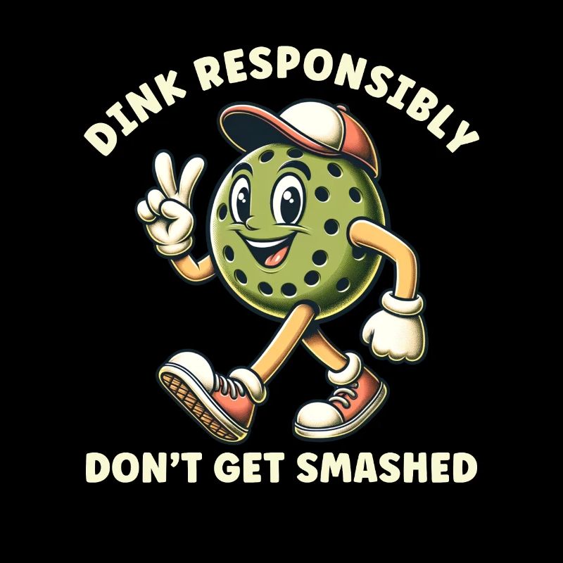 Pickleball Dink Responsable Drôle
