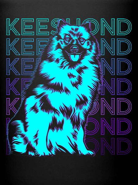 Keeshond Dog Retro