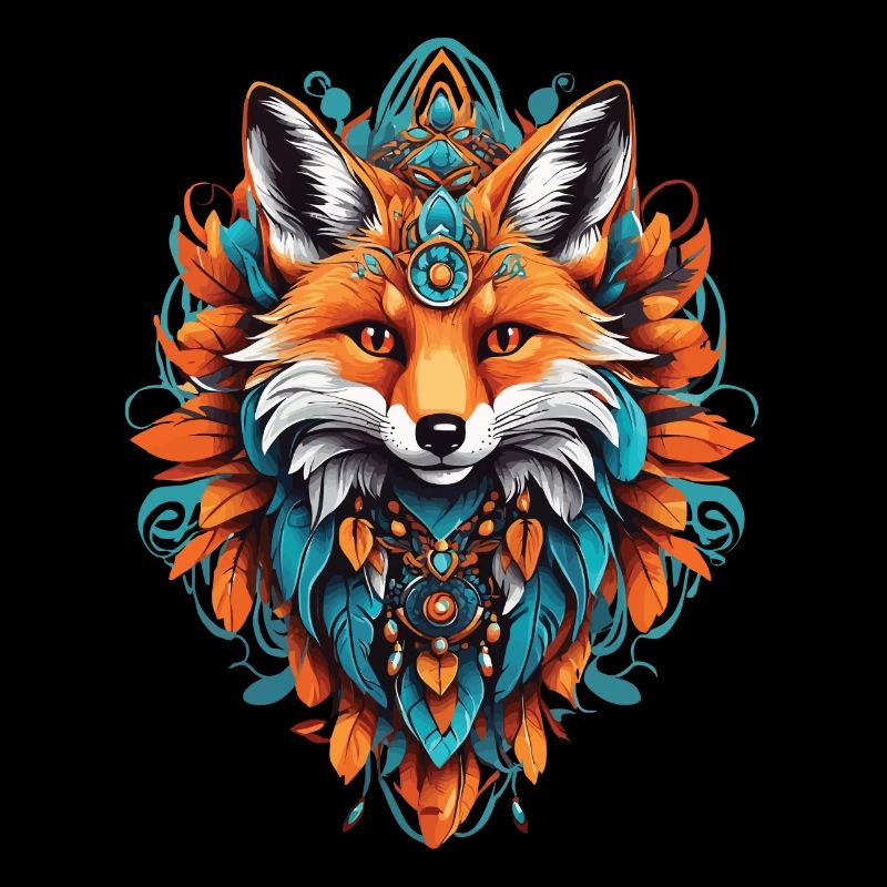 Fuchs Spirituelles Mandala Tier Traumfänger