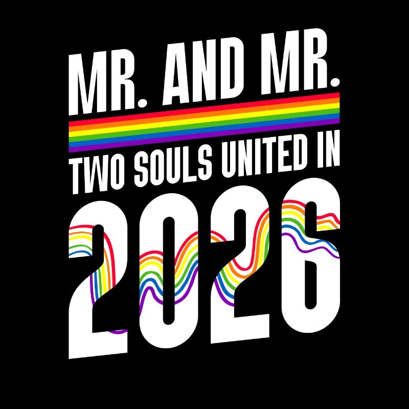 Mr. und Mr. 2026 Gay Pride Hochzeit Homo-Ehe