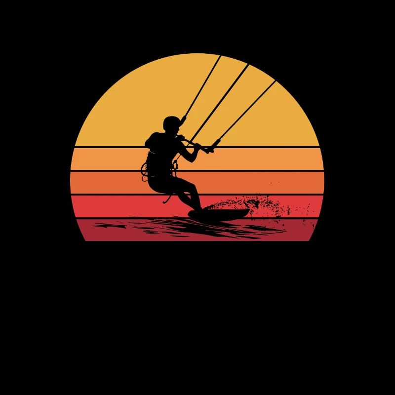 Kitesurfing kiteboarding lover