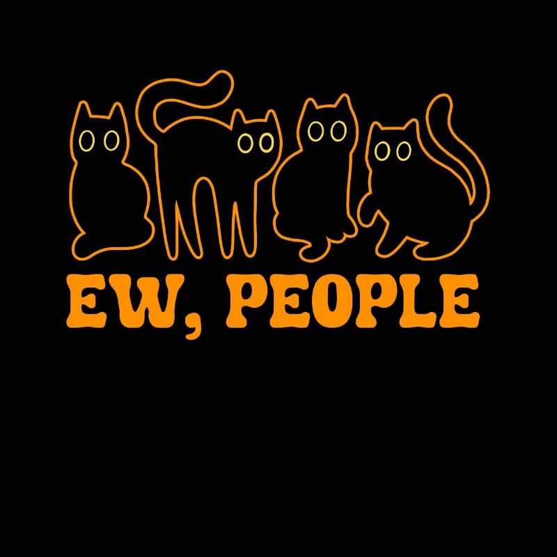 Ew Gens Chat Drôle Vintage Antisocial